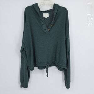 American Eagle Outfitters XL Teal Hoodie Sweatshirt